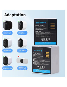 Cargador Dual de Batería Arlo A-4 Pro 5/5S con Pantalla LCD 2