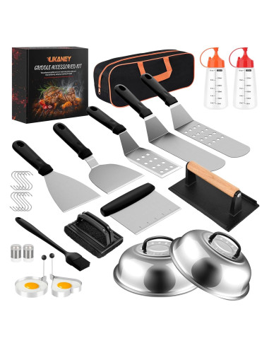 Kit de Accesorios para Plancha Likaney 28 Piezas Acero Inoxidable