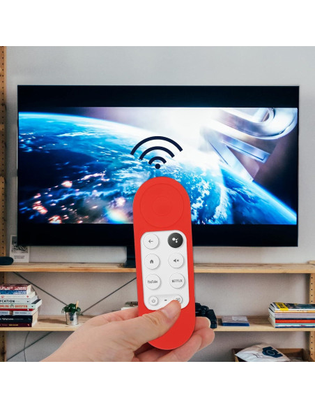 Funda de Silicona Geekria para Control Remoto Google TV HD 2022 y 4K 2020 - Antideslizante y Resistente a Golpes (Rojo) Funda de Silicona Geekria para Control Remoto Google TV HD 2022 y 4K 2020 - Antideslizante y Resistente a Golpes (Rojo)