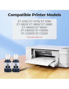 Botellas de recarga de tinta negra 542 Topcolor - 2 unidades 2