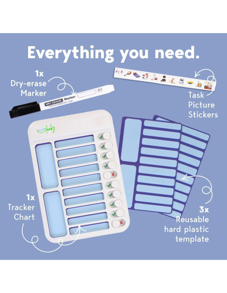 Tabla de Tareas Magnética MY LITTLE lambz - Planificador Familiar Tabla de Tareas Magnética MY LITTLE lambz - Planificador Familiar