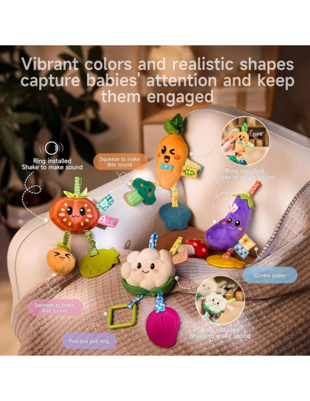 Conjunto de Juguetes de Peluche TUMAMA para Bebés 0-12 Meses Conjunto de Juguetes de Peluche TUMAMA para Bebés 0-12 Meses
