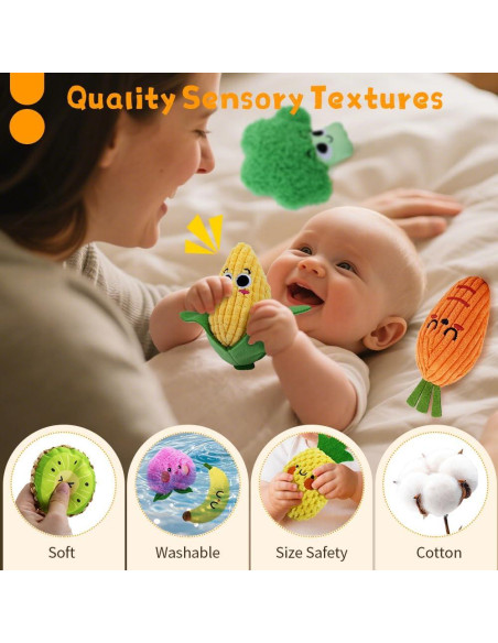 Paquete de 12 Frijoles Sensoriales Montessori - Juguetes Táctiles para Niños Paquete de 12 Frijoles Sensoriales Montessori - Juguetes Táctiles para Niños