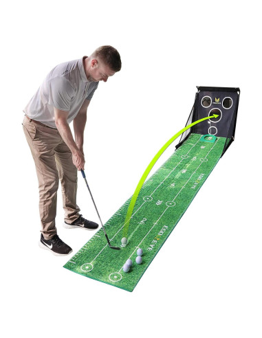 Alfombra de Putting EGOOIEYE 3.51m con 4 bolas de golf