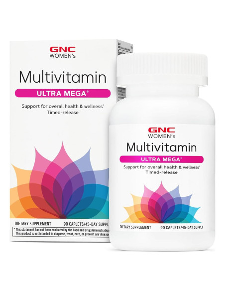 GNC Multivitaminas Ultra Mega Mujeres 90 tabletas - Soporte Inmunológico y Belleza GNC Multivitaminas Ultra Mega Mujeres 90 tabletas - Soporte Inmunológico y Belleza