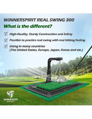 Entrenador de Swing de Golf WINNER SPIRIT Real Swing 300