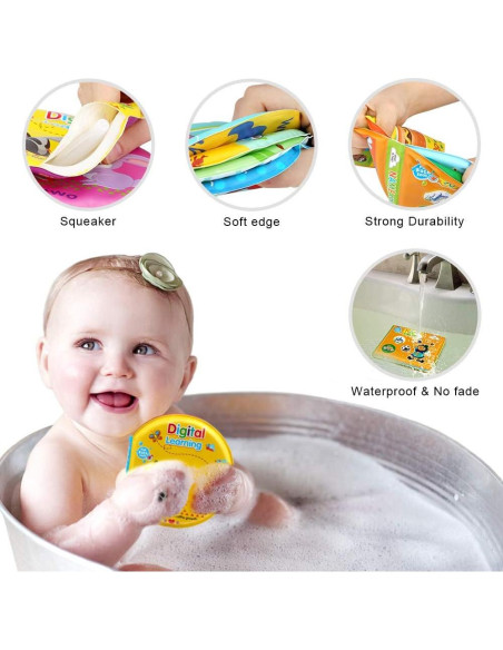 Juguetes de baño educativos Growsland - Libros no tóxicos 3 pcs Juguetes de baño educativos Growsland - Libros no tóxicos 3 pcs