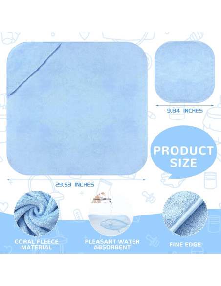 Conjunto de Toallas de Baño con Capucha Moukeren 15 Pcs Conjunto de Toallas de Baño con Capucha Moukeren 15 Pcs