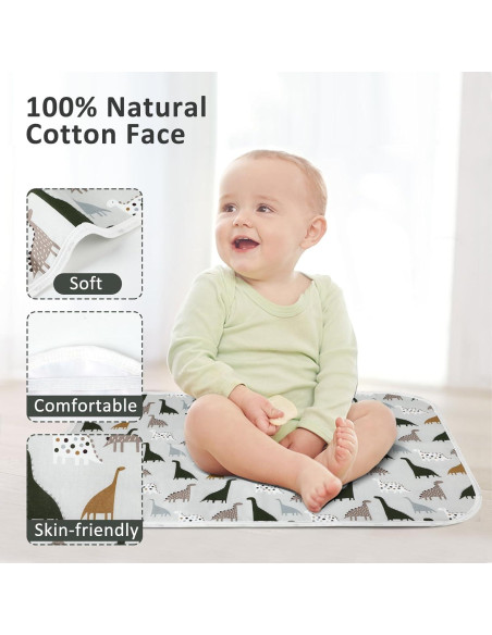 Alfombrilla para Cambiar Pañales Dinosaurio Bonito 54.9x80cm Alfombrilla para Cambiar Pañales Dinosaurio Bonito 54.9x80cm
