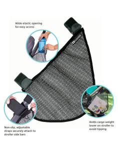 Red de Carga Lateral J.L. Childress para Cochecito - Negro 2