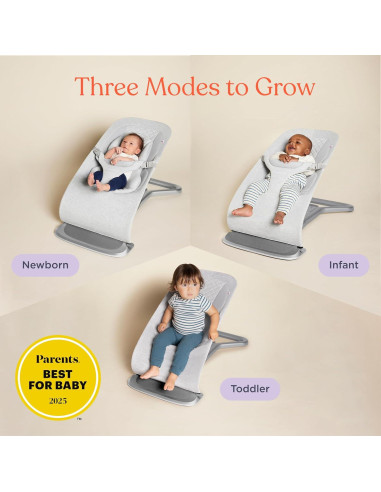 Balancín Ergobaby Evolve 3-en-1 Gris Claro Ajustable