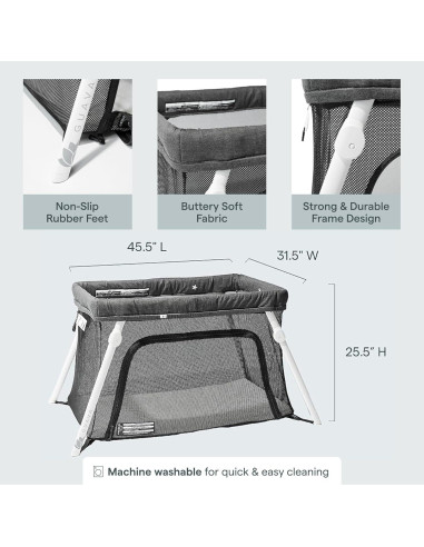 Cuna de Viaje Guava Family Lotus Plegable para Bebés 0-3 Años