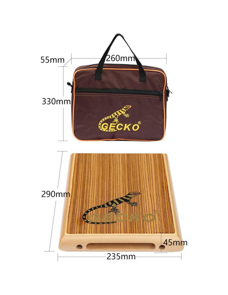 Cajón de Viaje GECKO de Madera Zebra Compacto 1.24 kg Cajón de Viaje GECKO de Madera Zebra Compacto 1.24 kg