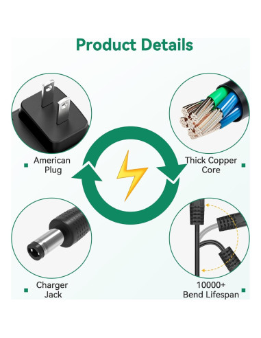 Adaptador de corriente AC 12V 2A 24W TP-Link Deco X20