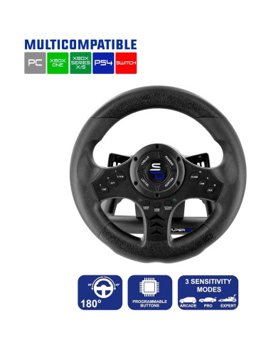 Volante de carreras Subsonic SV450 con pedales y palancas