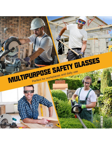 Paquete de 12 Gafas de Seguridad Antivaho OXG - Protección UV400