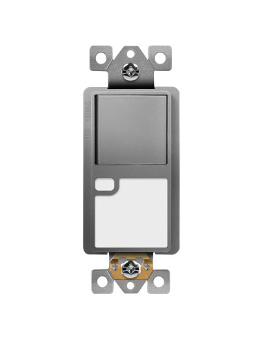 Interruptor de Luz Guía TOPGREENER TGLS315-SG 3 Vías Gris