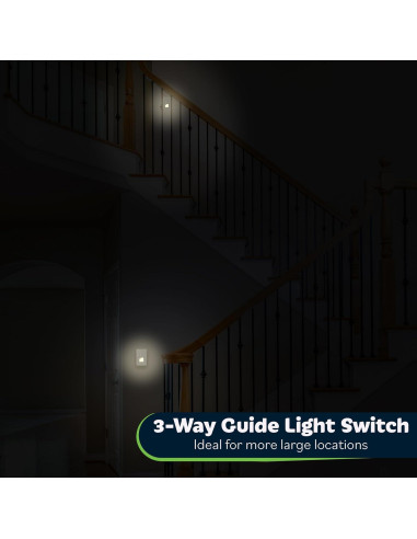 Interruptor de Luz Guía TOPGREENER TGLS315-SG 3 Vías Gris
