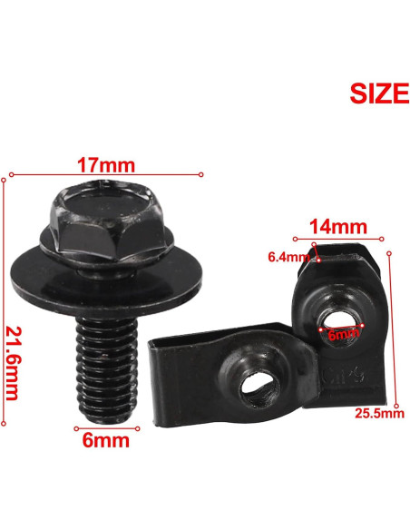 Kit de 64 Piezas de Clips y Tornillos para Auto GUSIRUI Kit de 64 Piezas de Clips y Tornillos para Auto GUSIRUI