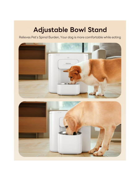 Comedero Automático Dokoo 15L para Perros Grandes, 6 Comidas Comedero Automático Dokoo 15L para Perros Grandes, 6 Comidas