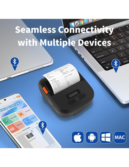 Impresora de Etiquetas Térmicas Rongta RPP30 Bluetooth 203 DPI Impresora de Etiquetas Térmicas Rongta RPP30 Bluetooth 203 DPI