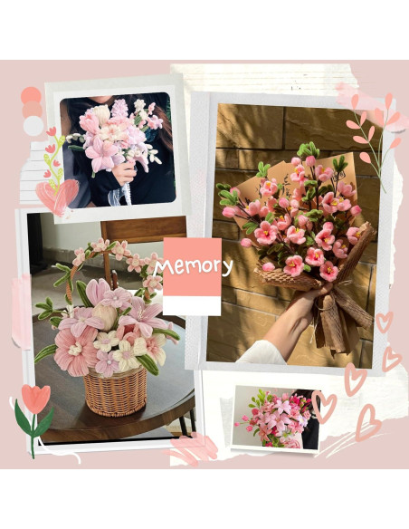 Kit de Manualidades Saccik 500 Piezas Limpiapipas Rosa Kit de Manualidades Saccik 500 Piezas Limpiapipas Rosa