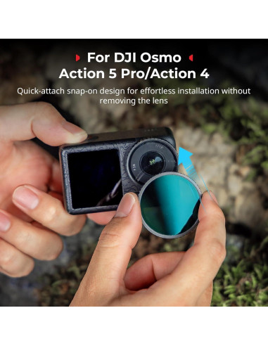 Kit de Filtros ND SmallRig para DJI Osmo Action 5 Pro/4 - CPL, ND8, ND16, ND32