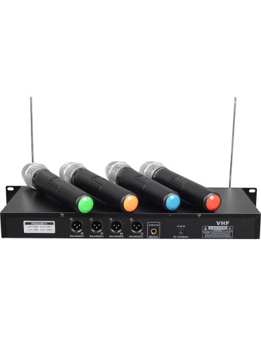 Sistema de micrófono inalámbrico GTD Audio G-380H 4 canales