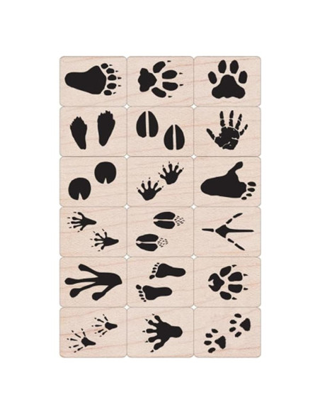 Conjunto de Sellos de Madera Hero Arts LL376 Animales Conjunto de Sellos de Madera Hero Arts LL376 Animales