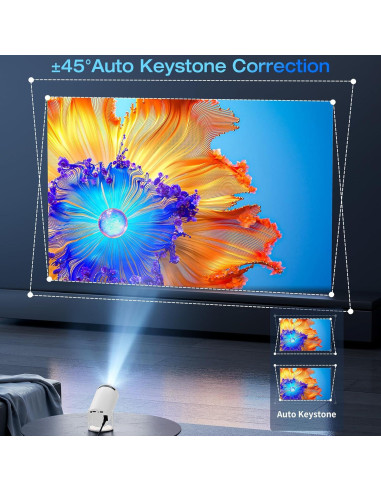 Proyector Mini ARTSEA PRJW108 4K 1080P WiFi y Bluetooth