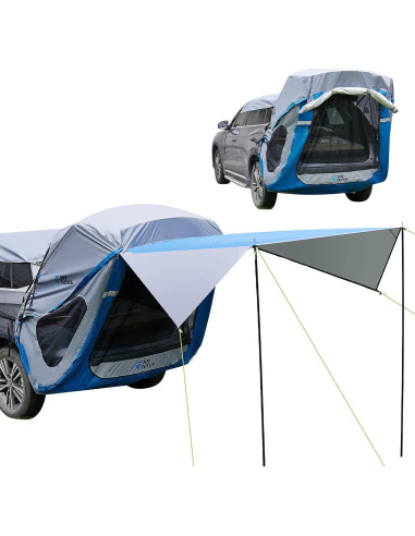 Tienda de Maletero SUV JOYTUTUS Gris Azul Resistente al Agua