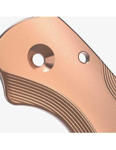 Escalas de Cobre Flytanium para Cuchillo Plegable Spyderco 7.6cm 2