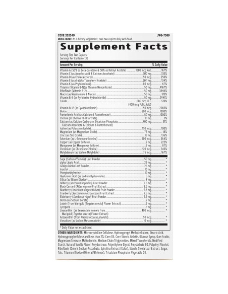 Multivitamínico GNC 50 Plus Mujeres 60 Tabletas Salud Huesos Piel Multivitamínico GNC 50 Plus Mujeres 60 Tabletas Salud Huesos Piel