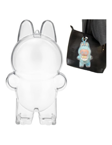 Funda Protectora LABUBU Emocionante Macaron PVC Transparente