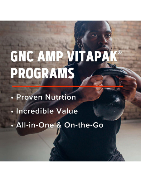 Vitapak GNC AMP Entrenamiento Extremo Hombres 5 en 1 30 Días Vitapak GNC AMP Entrenamiento Extremo Hombres 5 en 1 30 Días