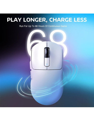 Ratón Gaming Inalámbrico ATTACK SHARK X3PRO 26K DPI Blanco