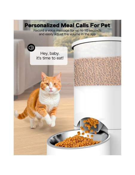 Comedero Automático SURDY 3L para 2 Gatos Blanco Comedero Automático SURDY 3L para 2 Gatos Blanco
