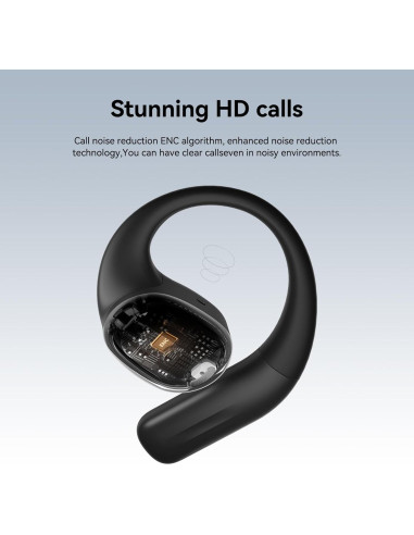 Auriculares SANSUI W93 Inalámbricos Bluetooth 5.4 56h Negro