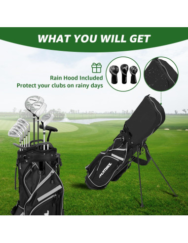 Juego de Golf Completo XDriveMax 10 Piezas Hombre Gris