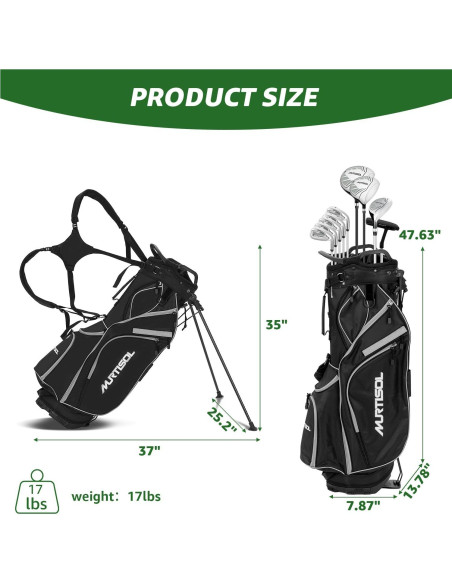 Juego de Golf Completo XDriveMax 10 Piezas Hombre Gris Juego de Golf Completo XDriveMax 10 Piezas Hombre Gris