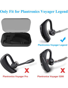 Funda de Carga Power MENEEA para Auricular Plantronics Voyager Legend 2
