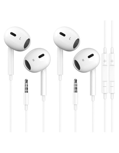 Paquete de 2 Auriculares con Cable Nimizo 3.5mm para iPhone