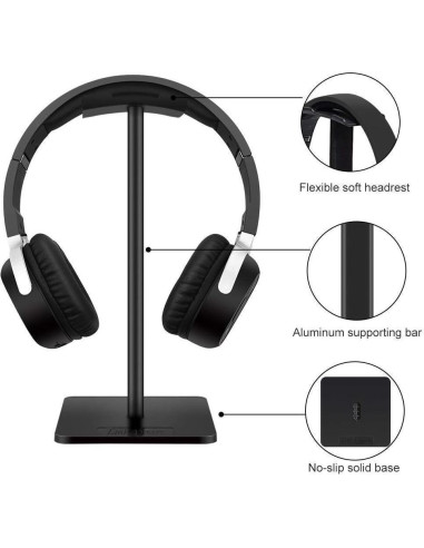 Soporte para Auriculares Link Dream Z8 - Aluminio Negro