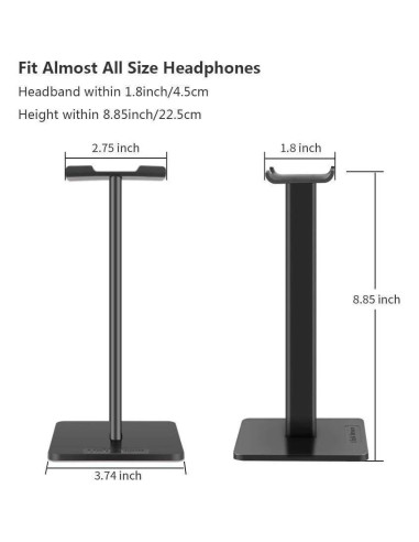 Soporte para Auriculares Link Dream Z8 - Aluminio Negro
