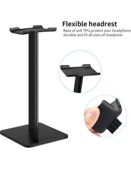 Soporte para Auriculares Link Dream Z8 - Aluminio Negro Soporte para Auriculares Link Dream Z8 - Aluminio Negro