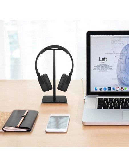 Soporte para Auriculares Link Dream Z8 - Aluminio Negro Soporte para Auriculares Link Dream Z8 - Aluminio Negro