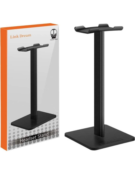 Soporte para Auriculares Link Dream Z8 - Aluminio Negro Soporte para Auriculares Link Dream Z8 - Aluminio Negro