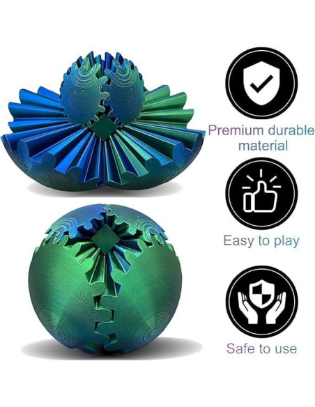 Bola giratoria fidget spinner CNWHMY Verde Aurora 9g Bola giratoria fidget spinner CNWHMY Verde Aurora 9g