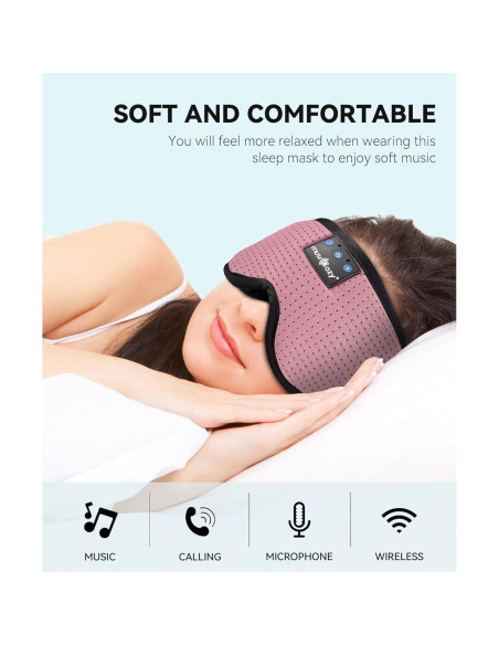 Auriculares para Dormir MUSICOZY Bluetooth 5.2 con Máscara 3D Auriculares para Dormir MUSICOZY Bluetooth 5.2 con Máscara 3D