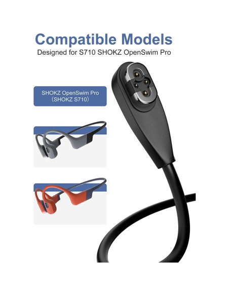 Cable de Carga USB Magnético 1m Shokz OpenSwim Pro S710 Cable de Carga USB Magnético 1m Shokz OpenSwim Pro S710